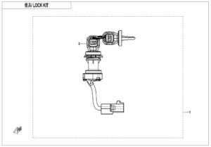 F01-C-V2 LOCK KIT(WITHOUT FUEL TANK LOCK@^GEARSHIFT LOCK)