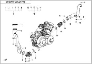F00-2 CVT AIR PIPE