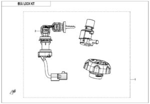 F01-B-V2 LOCK KIT(WITH FUEL TANK LOCK@^GEARSHIFT LOCK)