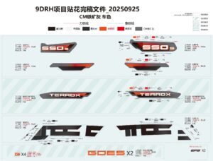 F19-1-A DECAL KITS(STEELCORE GREY)