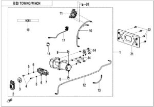 F15-2-B-V2 TOWING WINCH(NYLON ROPE)