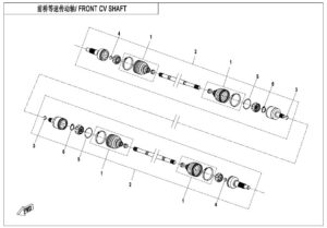 F27 FRONT CV SHAFT
