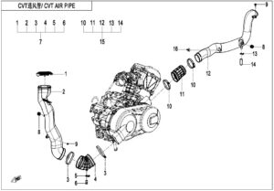 F00-2 CVT AIR PIPE