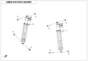 F06-2-A REAR SHOCK ABSORBER(GAS,YuAn)
