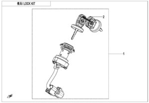 F01-A LOCK KIT(WITHOUT FUEL TANK LOCK)