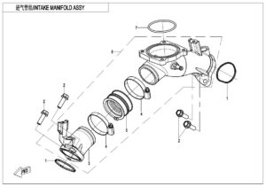 E02-5-B INTAKE MANIFOLD ASSY(WITH FUEL DESORPTION PORT)