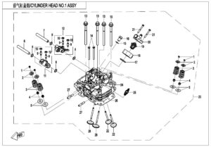 E02-2-V2 CYLINDER HEAD NO.1 ASSY