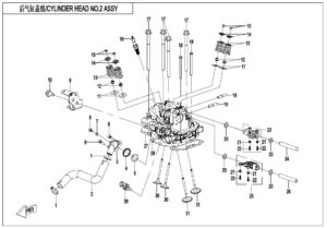 E02-6 CYLINDER HEAD NO.2 ASSY