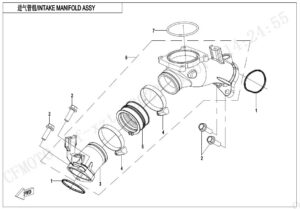 E02-5-A-V1 INTAKE MANIFOLD ASSY(WITHOUT FUEL DESORPTION PORT)