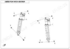 F06-2-A REAR SHOCK ABSORBER(GAS,YuAn)