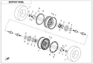 F07-B FRONT WHEEL(WITH LOCK RING)