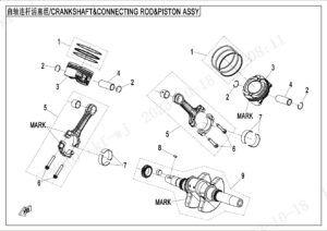 E04 CRANKSHAFT、CONNECTING ROD、PISTON ASSY