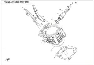 E02-3-V2 CYLINDER BODY ASSY.