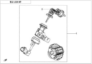 F01-B LOCK KIT(WITH FUEL TANK LOCK)