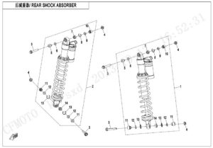 F06-2-C REAR SHOCK ABSORBER(GAS,ABS)