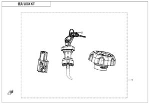 F01-C LOCK KIT(WITH FUEL TANK LOCK)