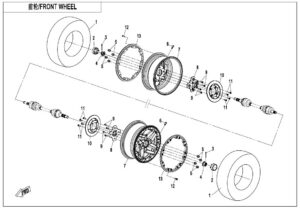 F07-B FRONT WHEEL(WITH LOCK RING)