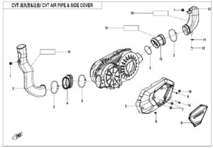 F00-1 CVT AIR PIPE@^SIDE COVER
