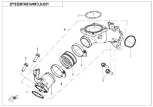 E02-5-A-V2 INTAKE MANIFOLD ASSY(WITHOUT FUEL DESORPTION PORT)