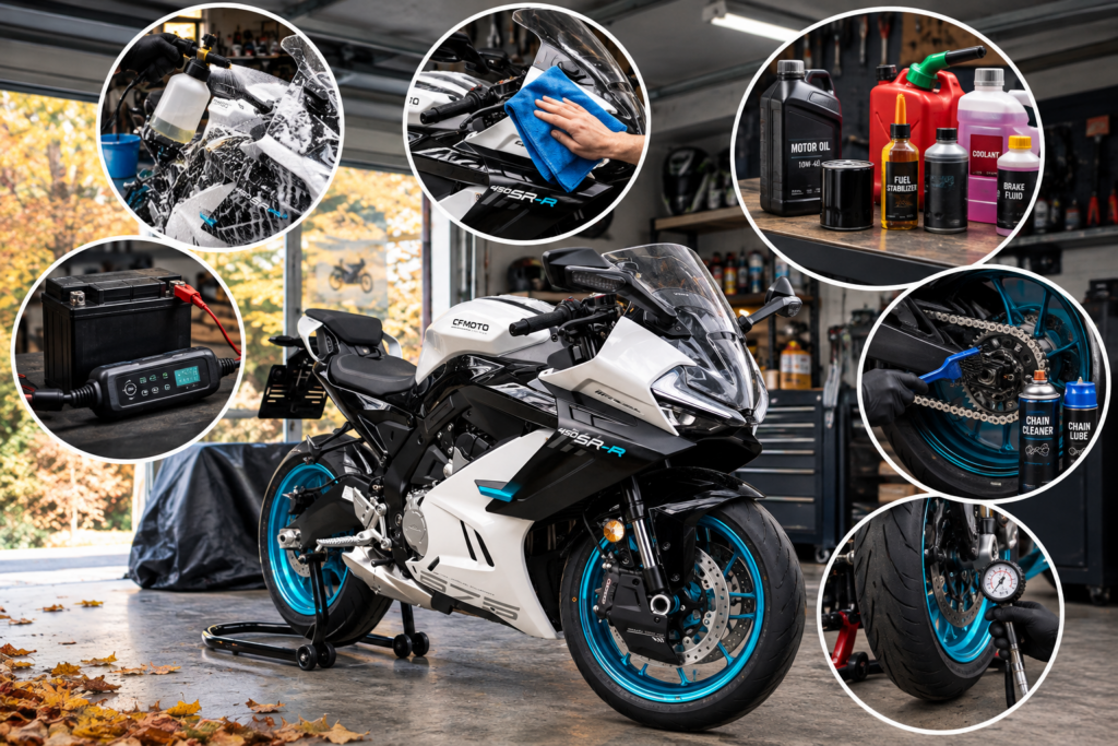 Údržba motorky před zimou v Motoriky