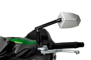 Zpětné zrcátko PUIG GT.1 019ND černá / eloxovaný hliník levý pro APRILIA SRV 850 2012-2019