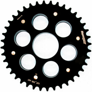 Řetězová rozeta STEALTH s hliníkovým unašečem SUPERSPROX STEALTH with alloy disc RSA-737_530:40-BLK černá 40 zubů, 520