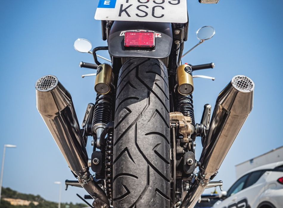 Dvojitá koncovka výfuku GPR ULTRACONE E4.ROY.7.CAT.ULTRA Broušená nerezová ocel pro ROYAL ENFIELD Continental GT 650 2019-2020 - Obrázek 6