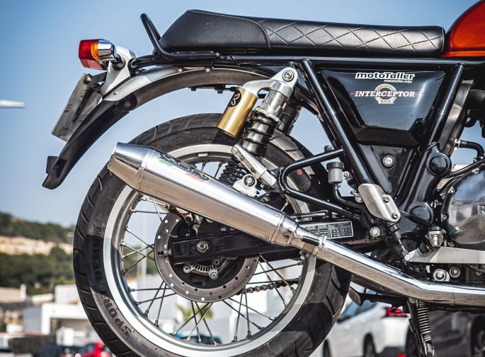 Dvojitá koncovka výfuku GPR ULTRACONE E4.ROY.7.CAT.ULTRA Broušená nerezová ocel pro ROYAL ENFIELD Continental GT 650 2019-2020 - Obrázek 9
