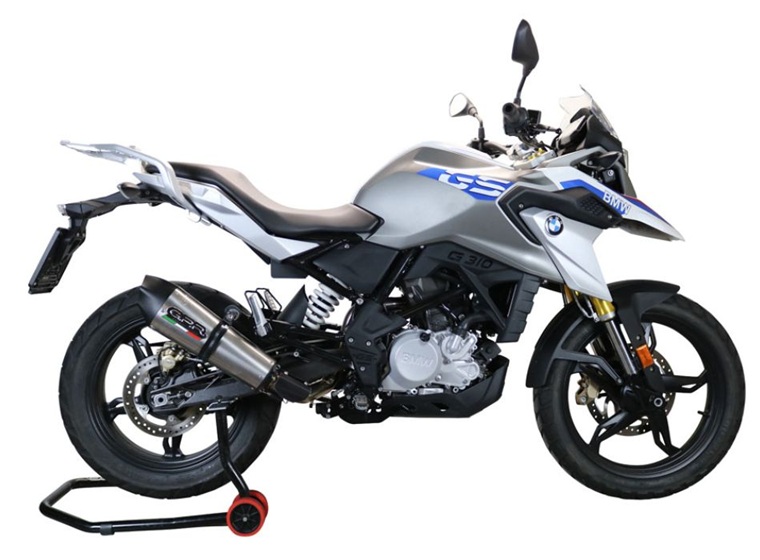 Výfuk kompletní GPR NEW GRAND PRIX EVO TITANIUM E5.BM.CAT.106.GPAN.TO Broušený titan pro BMW G 310 GS 2022-2024 - Obrázek 7