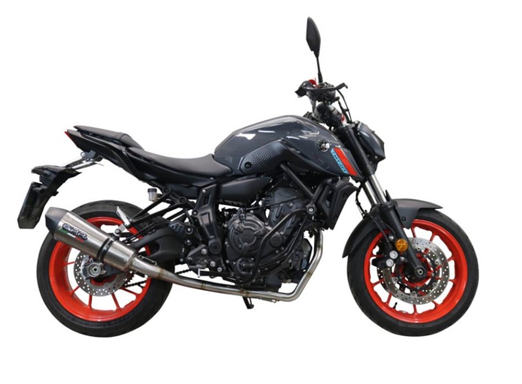 Výfuk kompletní GPR NEW GRAND PRIX EVO TITANIUM E5.Y.225.CAT.GPAN.TO Broušený titan pro YAMAHA MT-07 700 2021-2024 - Obrázek 7