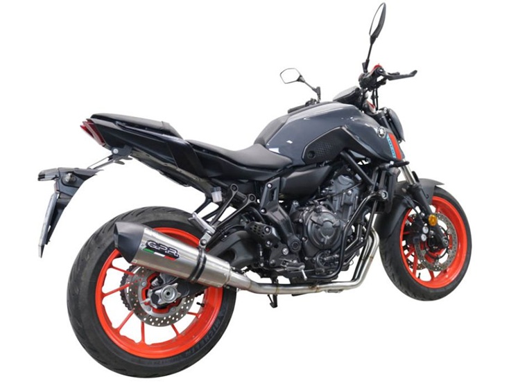 Výfuk kompletní GPR NEW GRAND PRIX EVO TITANIUM E5.Y.225.CAT.GPAN.TO Broušený titan pro YAMAHA MT-07 700 2021-2024 - Obrázek 9