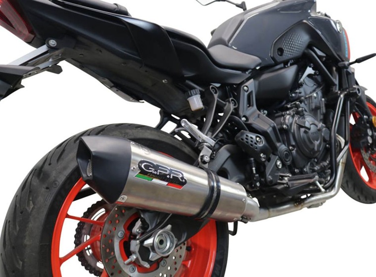 Výfuk kompletní GPR NEW GRAND PRIX EVO TITANIUM E5.Y.225.CAT.GPAN.TO Broušený titan pro YAMAHA MT-07 700 2021-2024 - Obrázek 10