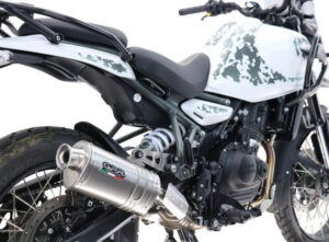 Koncovka výfuku Slip-on GPR DUNE TRIOVALE TITANIO ROY.15.DUNE Titan pro ROYAL ENFIELD Himalayan 450  2024-2025