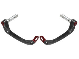 Chrániče páček ACCOSSATO "Ultra-Light" DE013 s červeným očkem a vložkou right + left , carbon