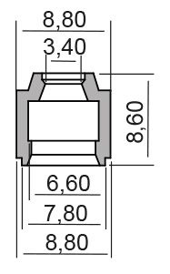 Gufero RMS 100669270 ventilový stonek
