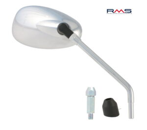 Zpětné zrcátko RMS 122770770 pravý chrom pro PIAGGIO/VESPA Beverly 125 2010-2011, PIAGGIO/VESPA Beverly 300 2010-2011