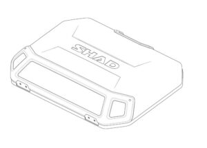 Kryt kufru SHAD TERRA 203163R hliník (side case)