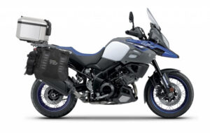 Kompletní sada bočních adventure brašen SHAD TERRA TR40 a hliníkového 37L topcase, včetně montážní sady SHAD SUZUKI DL 650 V-Strom