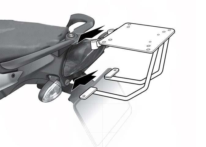 Montážní sada Top Master SHAD W0FR89ST pro BMW F 800 S 2007-2015, BMW F 800 R 2007-2015