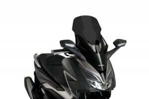 Plexi štít PUIG V-TECH LINE TOURING 20679F tmavá kouřová pro HONDA NSS 125 Forza 2021-2024, HONDA NSS 350 Forza 2021-2024