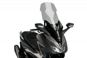 Plexi štít PUIG V-TECH LINE TOURING 20679H kouřová pro HONDA NSS 125 Forza 2021-2026, HONDA NSS 350 Forza 2021-2026
