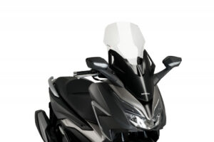 Plexi štít PUIG V-TECH LINE TOURING 20679W průhledná pro HONDA NSS 125 Forza 2021-2024, HONDA NSS 350 Forza 2021-2024