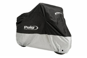 Plachta na motorku PUIG PUIG LOGO 20726N černý XXL pro BMW F 800 GS 2024-2026, APRILIA Tuono 457 2025-2026
