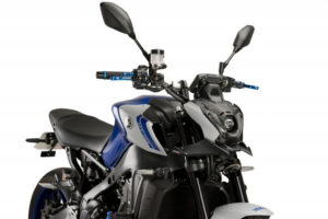 Přední spoilery PUIG DOWNFORCE 21133J matná černá pro YAMAHA MT-09 850 / 890 2021-2023