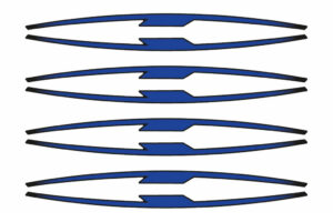 Linka na ráfek PUIG 21833A modrá linky na ráfek - sada 8ks
