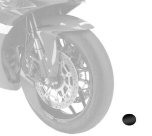 Aero wheel deflector PUIG 22695N černý pro HONDA CBR 600 RR 2013-2016, HONDA CBR 600 RR 2023-2025