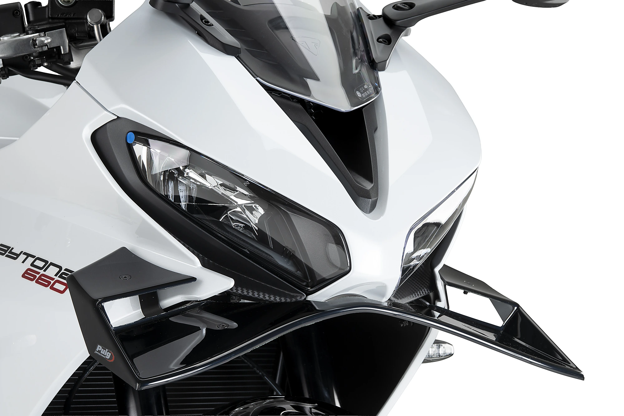Přední spoilery PUIG GP 22832N černý pro TRIUMPH Daytona 660 2024-2025