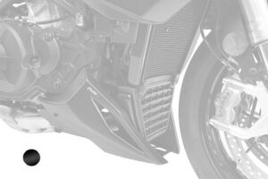 Spoiler pod motor PUIG 22899N černý pro APRILIA Tuono 1100 V4 Factory 2021-2026, APRILIA Tuono 1100 V4  2021-2026