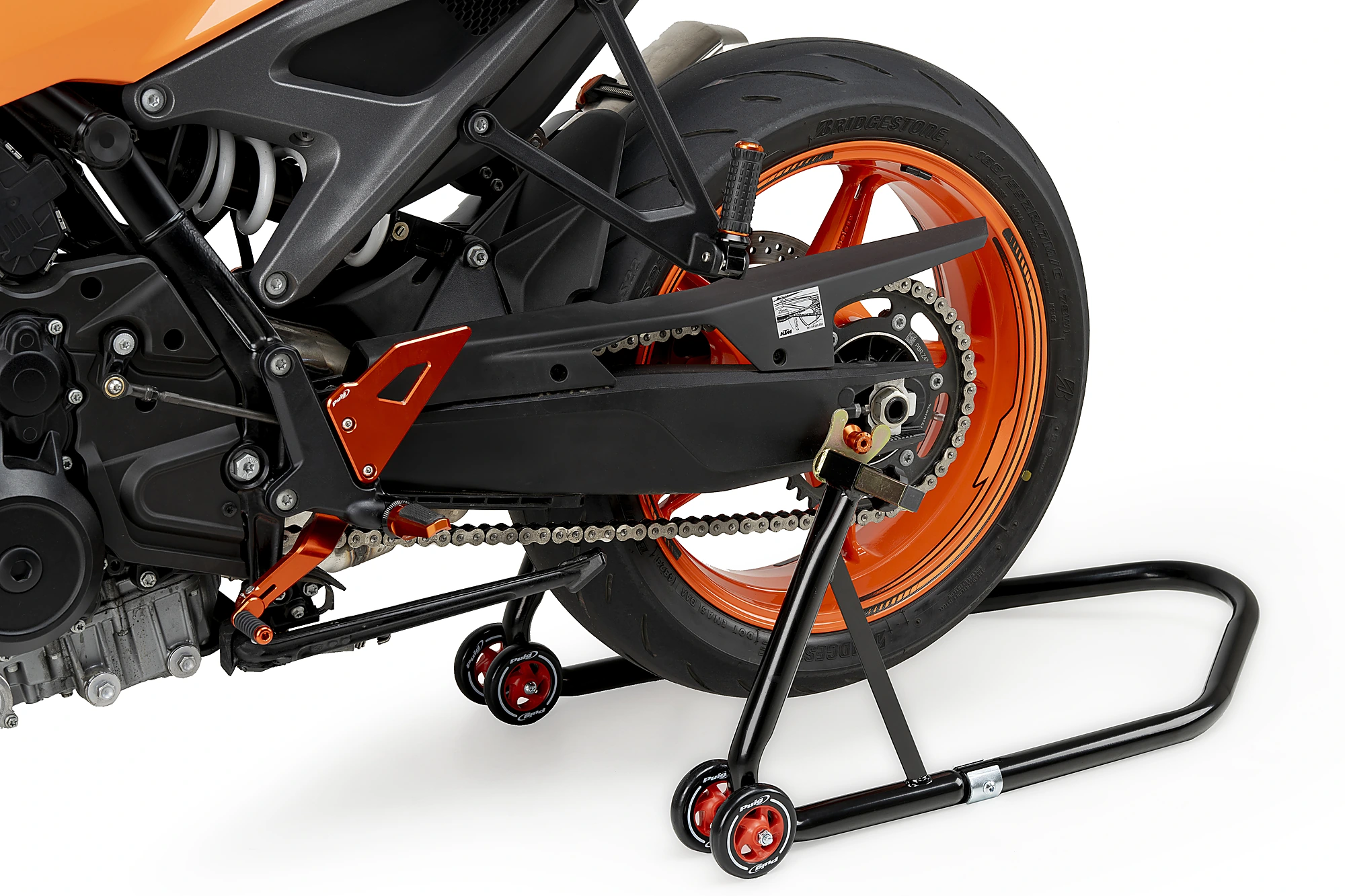 Zadní stojánek PUIG 4322N černý pro oboustrannou vidlici - Obrázek 9
