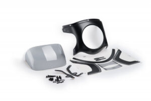UNI plexi PUIG SEMI-FAIRING 9516H karbonový vzhled kouřová pro TRIUMPH Bonneville Speedmaster 1200 2018-2024